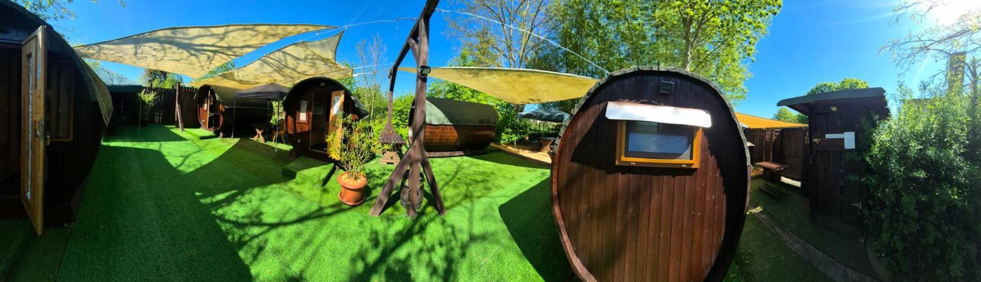 Mini Hotel Uebernachten Im Gurkenfass Lubbenau Bagian luar foto